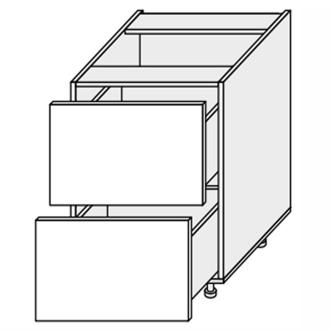 Кухонна секція нижня Міленіум 60Н2ШХ/820 Телескоп ML-062W/9003 MiroMark