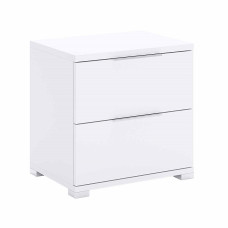 Тумба прикроватная 2Ящ Бартон / Barton Супер Мат Белый MiroMark BT-52-WM