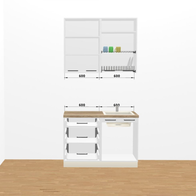 Кухня Вінтаж 1,2 м А 900 Pro MiroMark