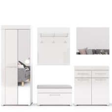 Комплект в прихожую 6 Аманда / Amanda Глянец Белый MiroMark