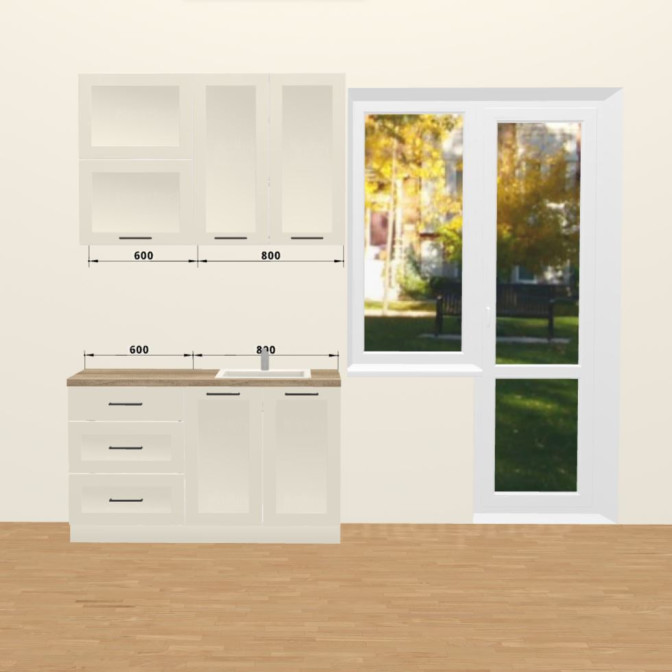 Кухня Вінтаж 1,4 м В 900 Pro MiroMark