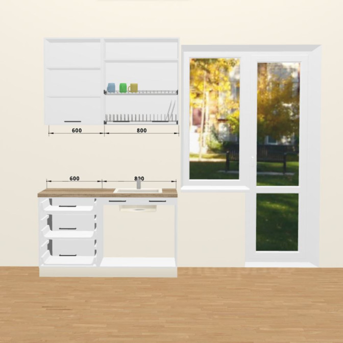 Кухня Вінтаж 1,4 м В 900 Pro MiroMark