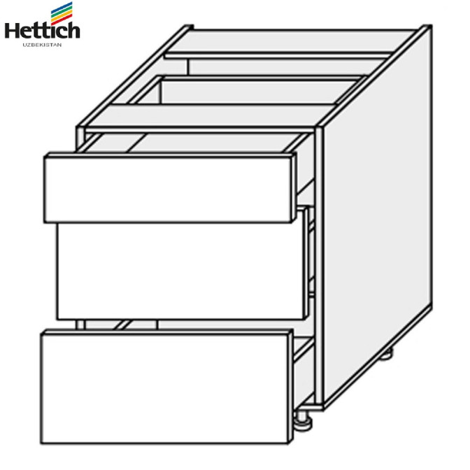 Кухонна секція Валенсія нижня 80Н3ШХ/820 Pro Hettich VL-084W/9003 MiroMark