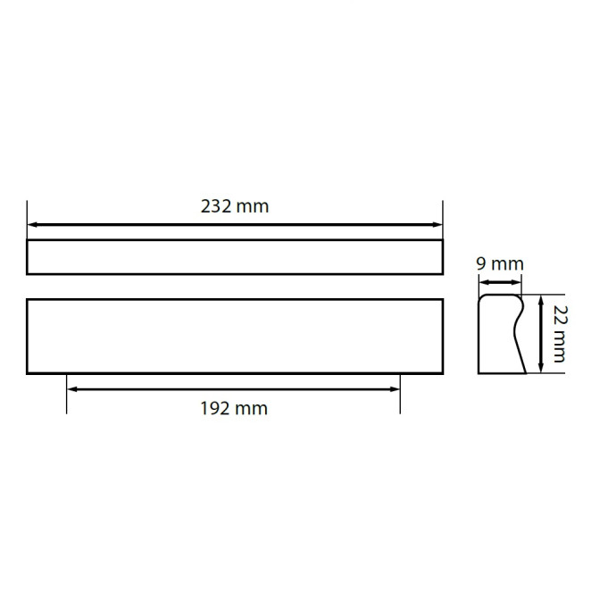 Ручка пластмассовая СС-192мм HL-08-WD MiroMark