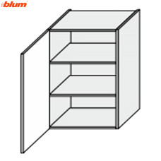 Кухонная секция Винтаж верхняя 60В/720 1дв Pro Blum VN-468W/9003 MiroMark