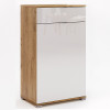 Комод 1Дв 1Ящ Асти / Asti Глянец Белый - Дуб Крафт MiroMark AS-61-WB