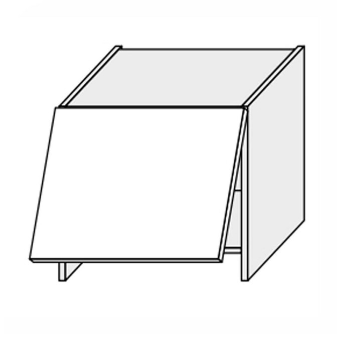 Кухонная секция Миллениум верхняя 60ВВТ/510 1дв Вытяжка Телескоп ML-466W/9003 MiroMark