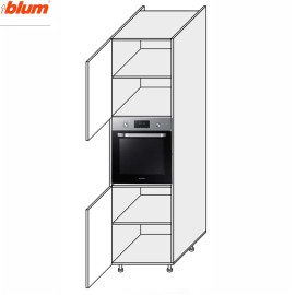 Кухонная секция Валенсия Пенал 60ПД/2140 Духовка Pro Blum VL-765W/9003 MiroMark