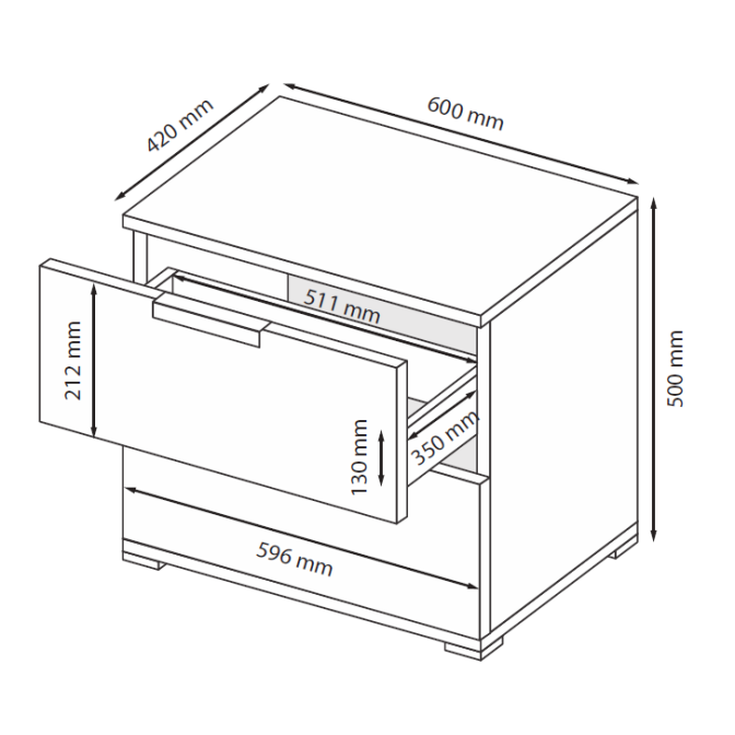 Тумба прикроватная Линц MiroMark купить