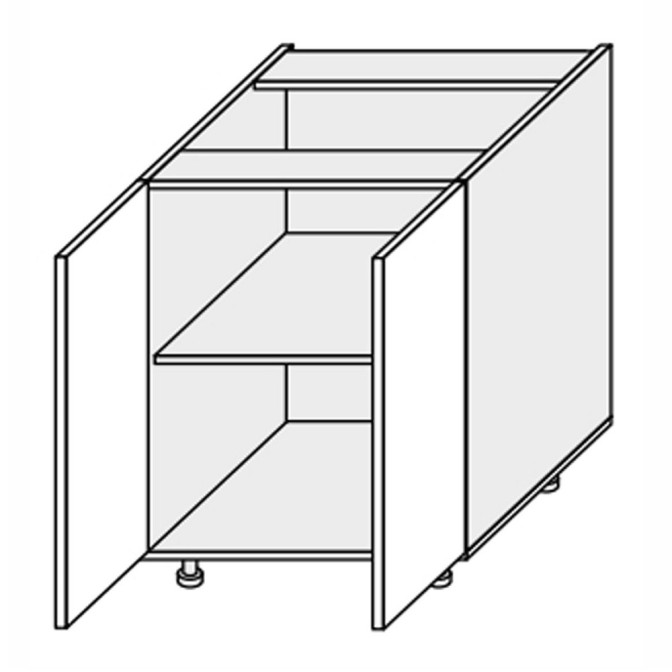 Кухонна секція Лео нижня 80Н/820 2дв LE-080W/06 MiroMark