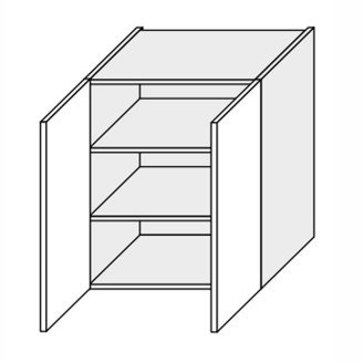 Кухонна секція Міленіум WG верхня 60В/720 2дв ML-461W/01 MiroMark