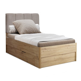 Ліжко з ящиками для білизни 0,9х2,0 Тедді / Teddy Дуб Артизан MiroMark TD-31-OA