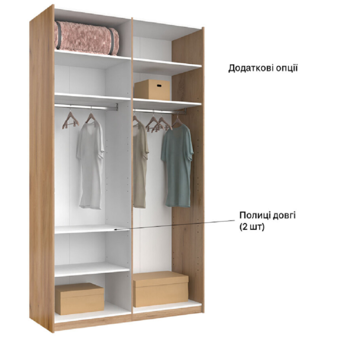 Шкаф-купе 1,5х2,4 Фемели / Family Глянец Белый MiroMark FM-83-WB