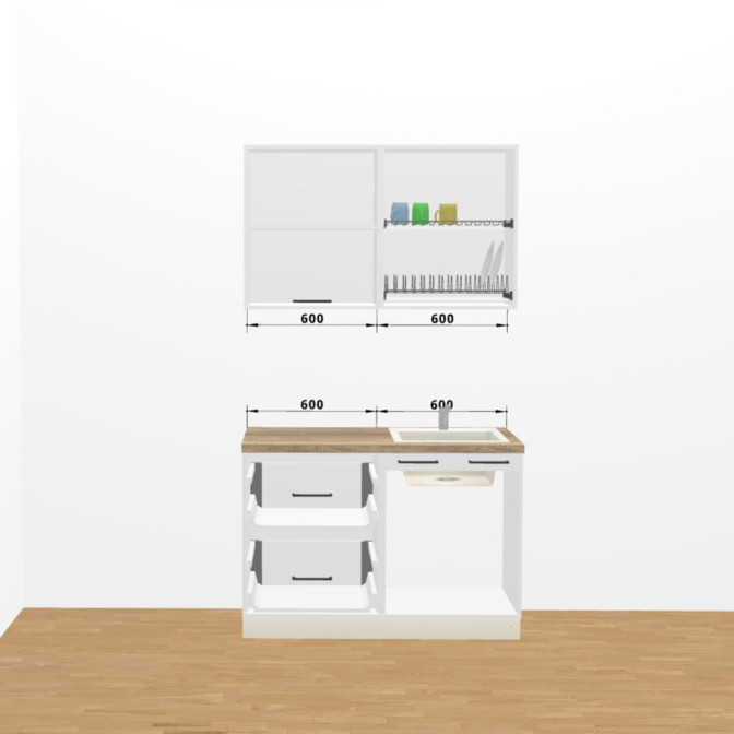 Кухня Вінтаж 1,2 м У 720 Стандарт MiroMark