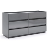 Комод 6Ящ Тео / Teo Мат Антрацит-Мат Графит MiroMark TO-66-AG