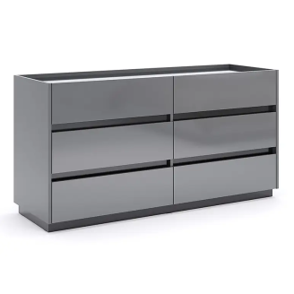 Комод 6Ящ Тео / Teo Мат Антрацит-Мат Графит MiroMark TO-66-AG