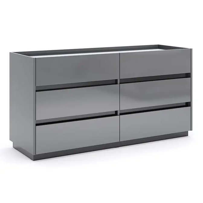 Комод 6Ящ Тео / Teo Мат Антрацит-Мат Графит MiroMark TO-66-AG