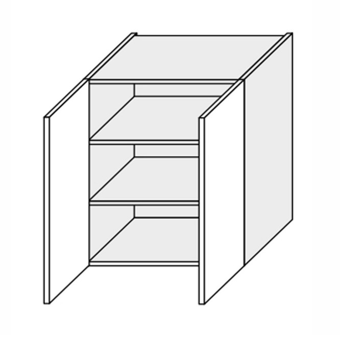 Кухонная секция Глори верхняя 80В/720 2дв GL-480W/01 MiroMark