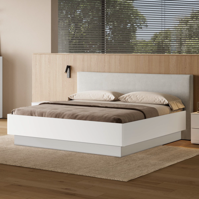 Кровать с подъёмным механизмом 1,8x2,0 Мила / Mila Глянец Белый MiroMark MA-48-WB