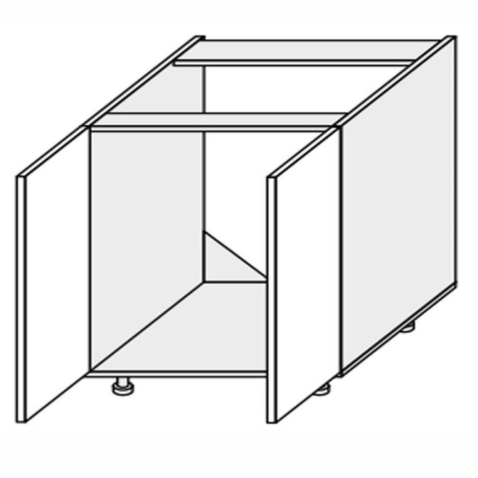 Кухонная секция нижняя Миллениум 80НМ/820 2дв Мойка ML-085W/9003 MiroMark