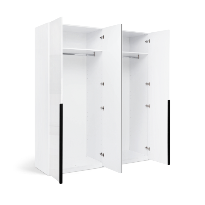 Шкаф 4Дв без зеркала Мила / Mila Глянец Белый MiroMark MA-24-WB