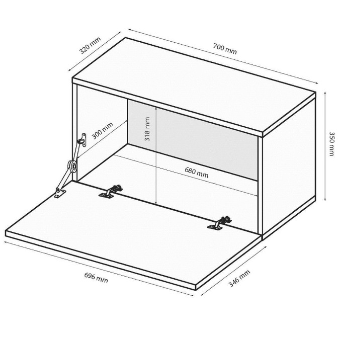 Секція BOX-31 / Глянець Білий MiroMark BX-31-WB