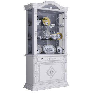 Сервант 2Дв Чикаго / Chicago Глянец Белый MiroMark CH-12-RB/WB