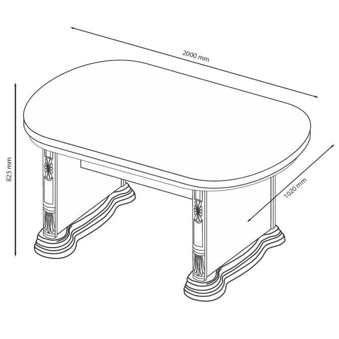 Стол обеденный Чикаго MiroMark купить