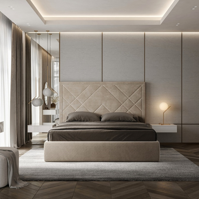 Кровать Мягкая обивка с подъёмным механизмом 1,8х2,0 Вива / Viva MiroMark SF-48-VV