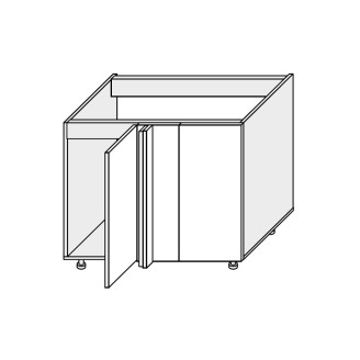 Кухонная секция Мери нижняя Угол Н 90° 1000х600/820 1дв MR-098W/9003gl MiroMark