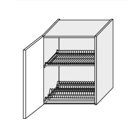 Кухонная секция Валенсия верхняя 60ВС/720 1дв Сушка VL-470W/9003 MiroMark