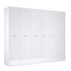 Шкаф 6Дв Белладжио / Bellagio Глянец Белый MiroMark BD-26-WB