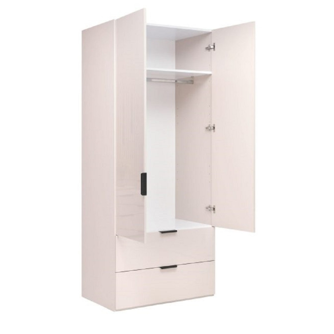 Шкаф 2Дв 2Ящ Лори / Lory Глянец Кашемир MiroMark LR-12-GC