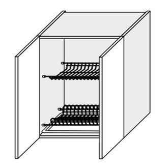 Кухонна секція Лео верхня 80ВС/720 2дв Сушка LE-483W/06 MiroMark