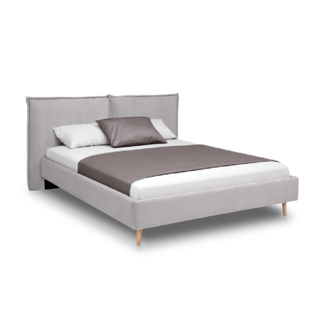 Ліжко М'яка оббивка1,6x2,0 Олівія / Olivia Світло – Сірий 11 MiroMark OV-36-WB