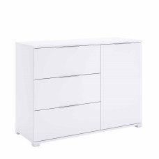 Комод 1Дв 3Ящ Бартон / Barton Супер Мат Белый MiroMark BT-61-WM