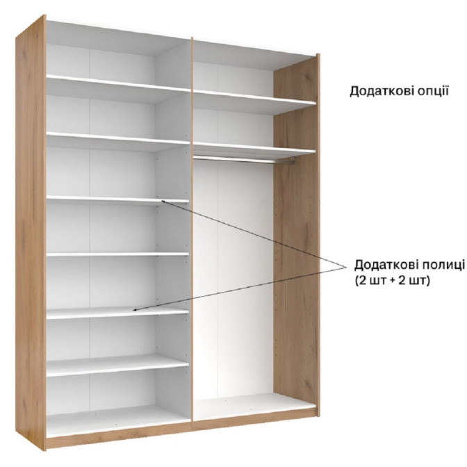 Шкаф-купе 2,0х2,4 Лилу / Lily Глянец Кашемир MiroMark LY-85-GC   