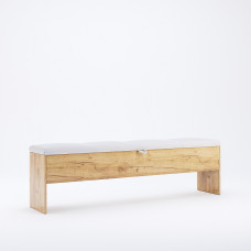 Банкетка 1,8x2,0 Асти / Asti Глянец Белый - Дуб Крафт MiroMark AS-33-WB