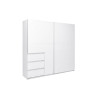Шафа-купе 2.15м 2Дв Вільма / Wilma Білий MiroMark WL-22-WB