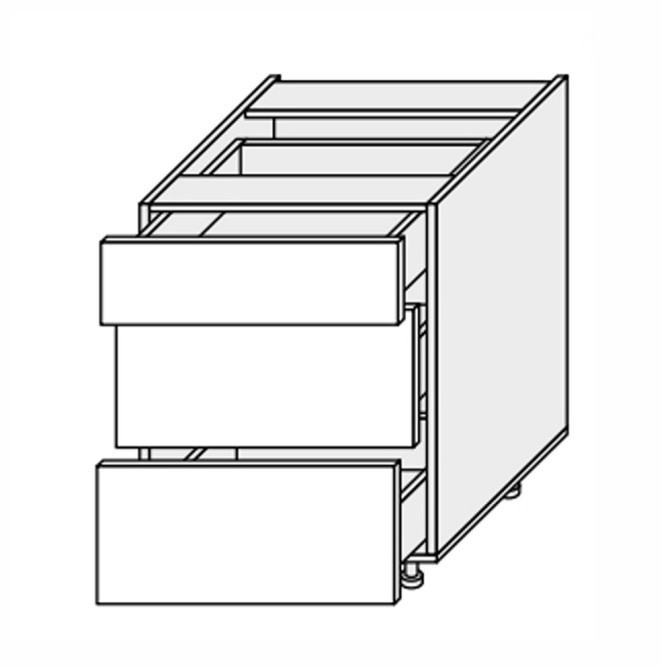Кухонная секция Глори нижняя 60Н3ШХ/820 Телескоп GL-064W/01 MiroMark