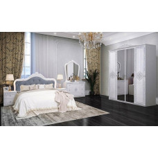 Комплект в спальню 4Дв Луиза / Luiza Глянец Белый MiroMark