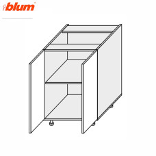 Кухонная секция нижняя Миллениум 60Н/820 2дв Pro Blum ML-071W/9003 MiroMark