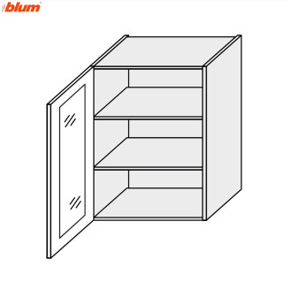 Кухонная секция Винтаж верхняя 60В/720 1дв Витрина Pro Blum VN-473W/9003 MiroMark Кухонная секция Винтаж верхняя 60В/720 1дв Витрина Pro Blum VN-473W/9003 MiroMark