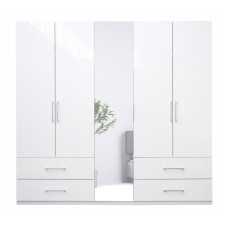 Шкаф 5Дв Альба / Alba Глянец Белый MiroMark AL-15-WB