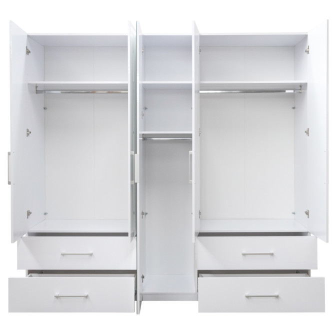 Шкаф 5Дв Альба / Alba Глянец Белый MiroMark AL-15-WB