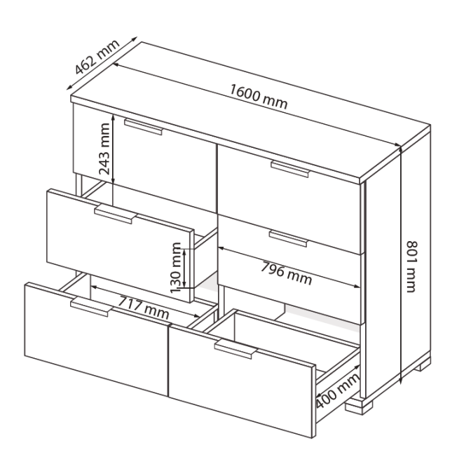 Комод Рамона 6Шх MiroMark купить