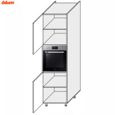 Кухонная секция Винтаж Пенал 60ПД/2140 Духовка Pro Blum VN-765W/9003 MiroMark