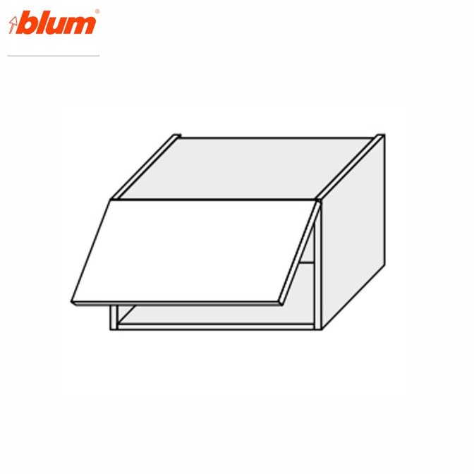 Кухонная секция Миллениум верхняя 50В/450 1дв Aventos Pro Blum ML-351W/9003 MiroMark