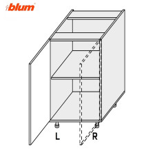 Кухонная секция Миллениум WG нижняя 30Н/820 1дв Pro Blum Левая ML-033W/01L MiroMark