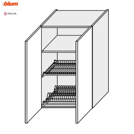 Кухонная секция Винтаж верхняя 60ВС/900 2дв Сушка Pro Blum  +  Rejs VN-565W/9003 MiroMark